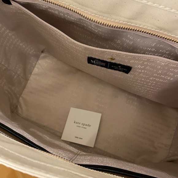 Kate Spade x Disney Minnie Mouse Francis Womens Tote Bag Cream OS - Picture 11 of 16